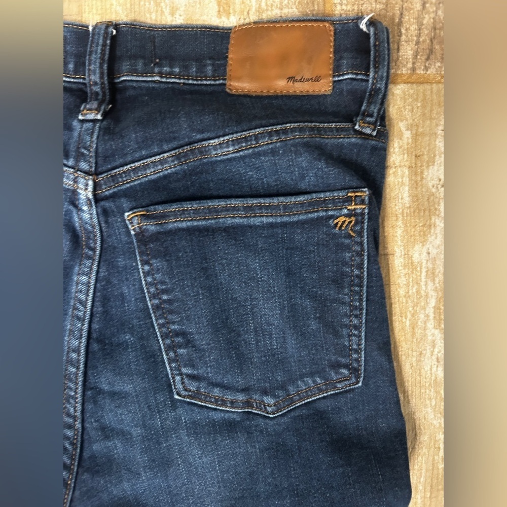 Madewell High Rise Skinny Blue Jeans - Picture 7 of 8